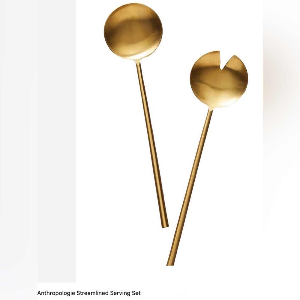 Anthropologie Brass serve-ware set  NWT ( MSRP $32)